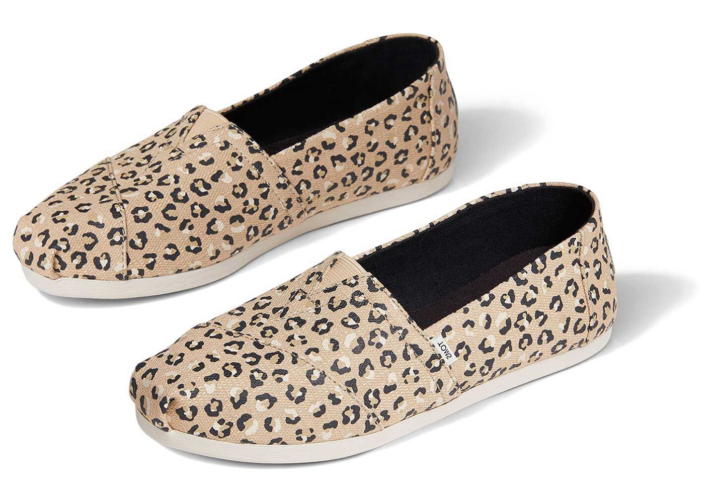 Toms Espadryle Damskie Beżowe - Alpargata Cheetah - 03WYCVJMS